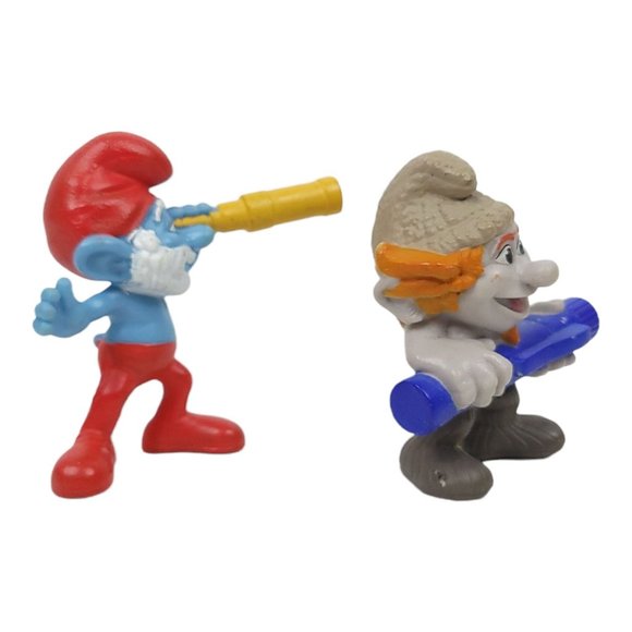 McDonalds Smurfs 2013 Hackus 2011 Papa Smurf PVC 3" Action Figures Happy Meal - Picture 2 of 12